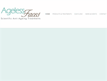 Tablet Screenshot of agelessfaces.co.za